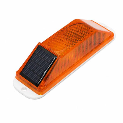 Solar Powered Nighttime Flashing Warning Light Strobe Warning Light