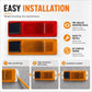 Solar Powered Nighttime Flashing Warning Light Strobe Warning Light