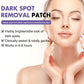 EELHOE dark spot removal patch on face with soothing skin benefit icons