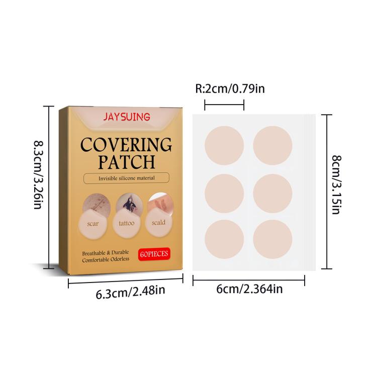 JAYSUING Waterproof Skin Scar Acne Mark Covering Patch, Acne Mark Covering Patch