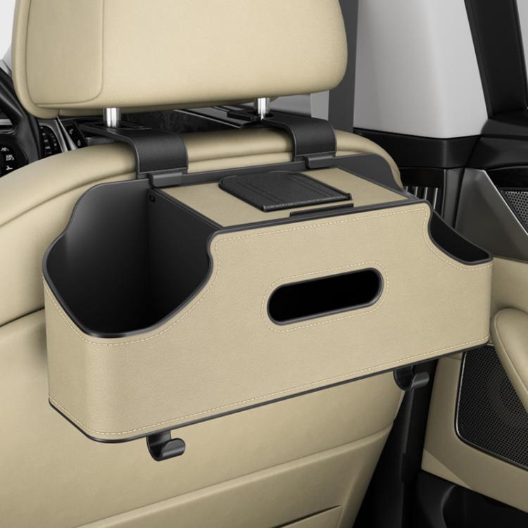 Car Seat Back Hanging Tissue Multifunctional Storage Box Water Cup Holder