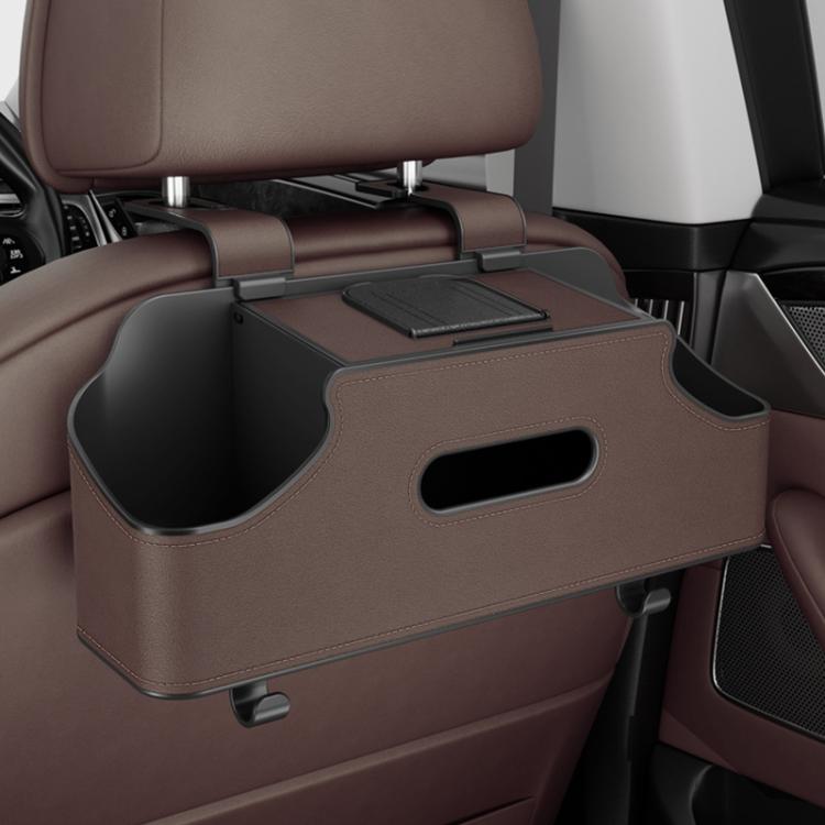 Car Seat Back Hanging Tissue Multifunctional Storage Box Water Cup Holder