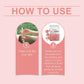 OceAura Patches how-to steps: clean and dry skin, then apply and press gently