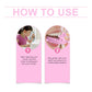 Children’s teeth grinding mouth guard, pink tray shown in step-by-step use