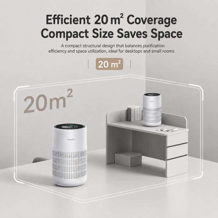 Yesido EC39 Aroma Compact Desktop Air Purifier, EU Plug, UK Plug