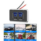 4 Ports Car Modification Fast Charging USB-C Car Charger, 4 Ports