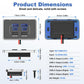 4 Ports Car Modification Fast Charging USB-C Car Charger, 4 Ports