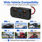 Car Modification Fast Charging USB-C Car Charger with Voltmeter, Multi-Ports