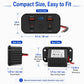 Car Modification Fast Charging USB-C Car Charger with Voltmeter, Multi-Ports