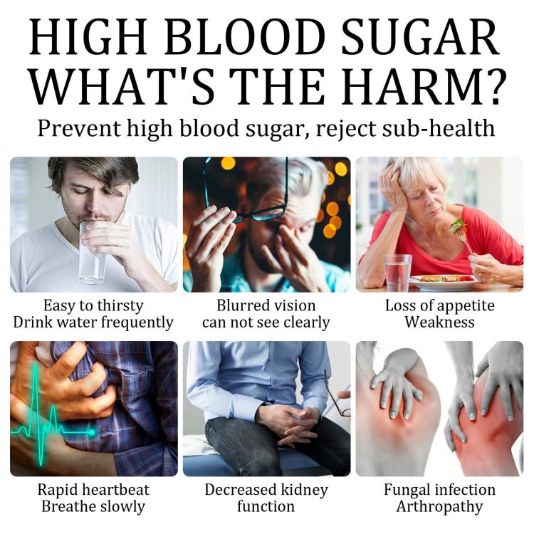 High blood sugar care graphic featuring the diabetic patch pack and patch inset