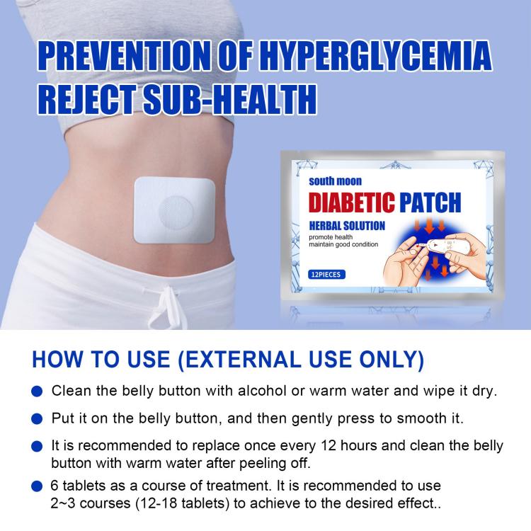 Prevention use instructions graphic with white adhesive patch and product pack