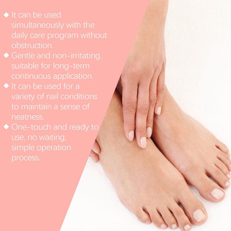 Nail gloss treatment patches with hands showing smooth, glossy manicured nails