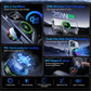 Magnetic wireless fast car charger with cooling module and indicator LED ring