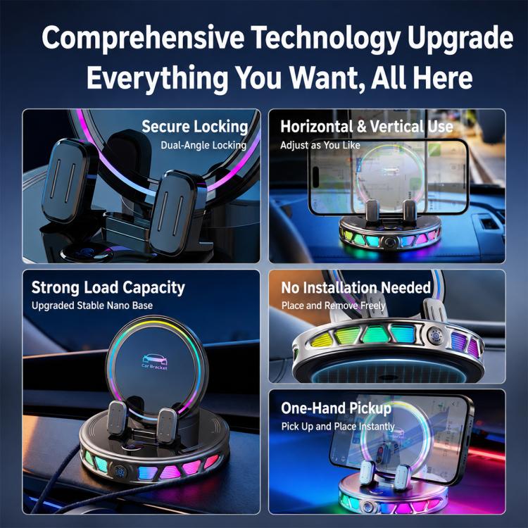 Car Dashboard Automatic Locking Wireless Charger Phone Holder, S32 Pro