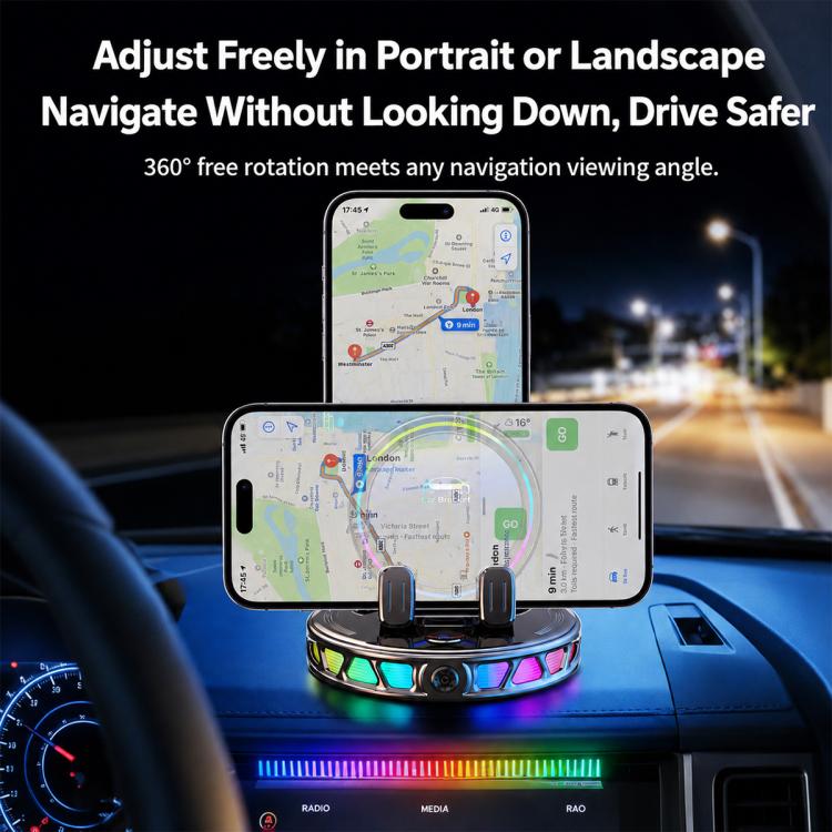 Car Dashboard Automatic Locking Wireless Charger Phone Holder, S32 Pro
