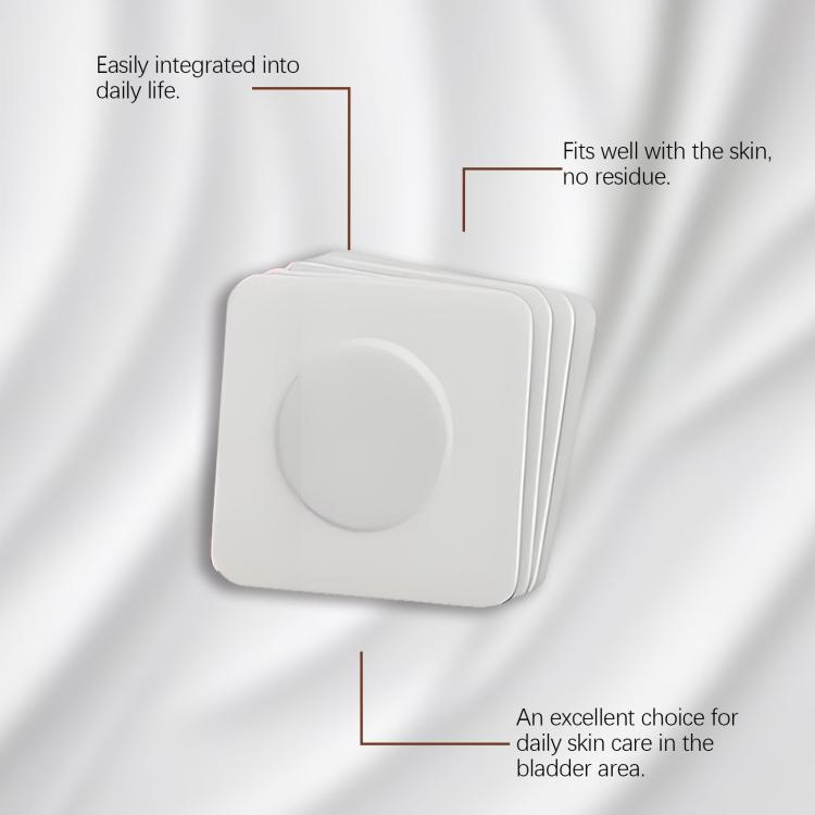 SOUTH MOON bladder support patch set of square white adhesive pads, stacked together