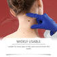 Hydrating care patch applied on neck area by gloved hand