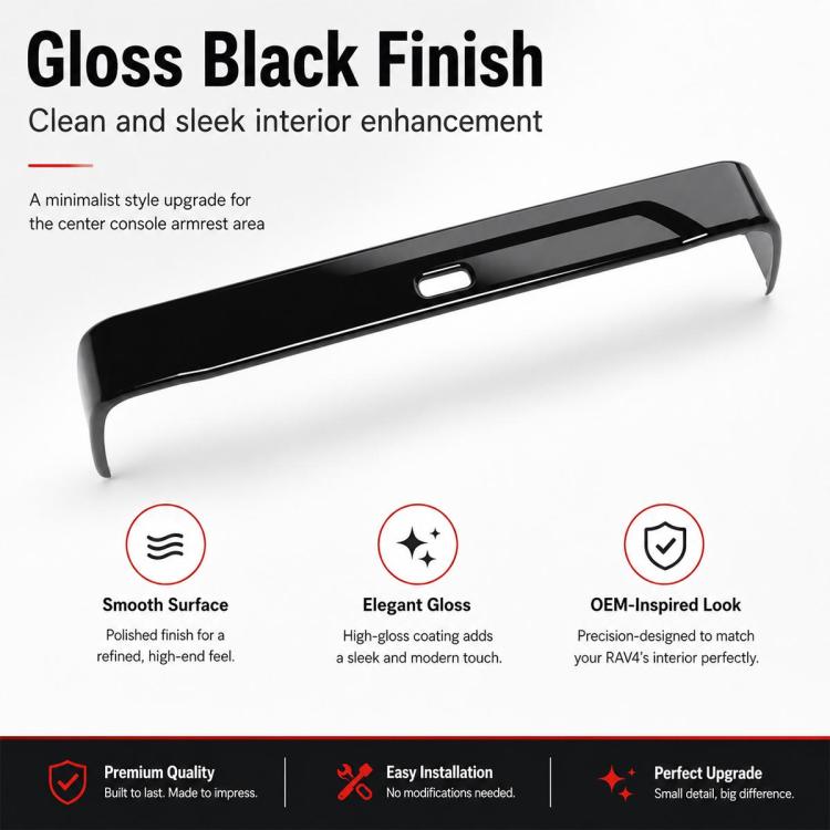 Car Armrest Box Decorative Trim Strip For Toyota RAV4