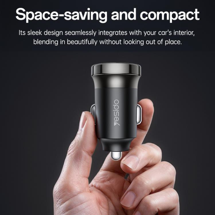Yesido Y74 PD30W Single USB-C / Type-C Mini Car Charger, Y74