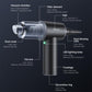 Cordless vacuum cleaner body with transparent dust chamber and LED indicator