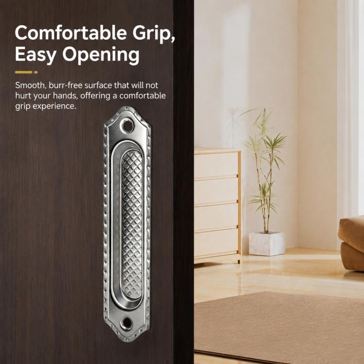 Stainless Steel Recessed Flush Pull Handle for Sliding Doors, Cabinets and Drawers, Small, Medium, Large