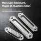 Stainless Steel Recessed Flush Pull Handle for Sliding Doors, Cabinets and Drawers, Small, Medium, Large