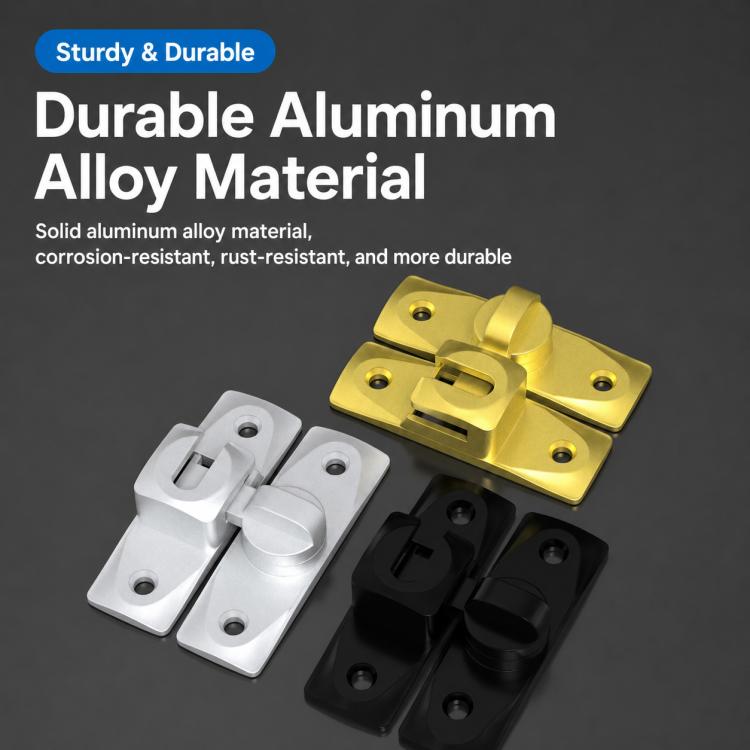 360-Degree Rotating Aluminum Alloy Door and Window Security Latch Lock