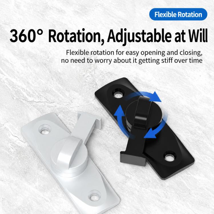 360-Degree Rotating Aluminum Alloy Door and Window Security Latch Lock