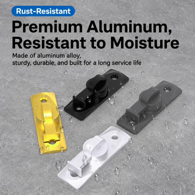 360-Degree Rotating Aluminum Alloy Door and Window Security Latch Lock