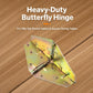 Butterfly-Shaped Folding Metal Hinge Furniture Hardware Accessories, Small, Large