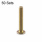 Zinc-plated expansion bolt screw with flat washer head and full threading