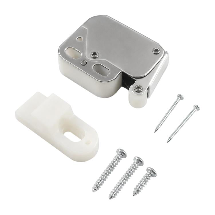 Handle Free Push-To-Ppen Cabinet Door Retractor Rebound Latch, Touch Catch, V-Shaped Touch Catch