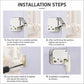 Handle Free Push-To-Ppen Cabinet Door Retractor Rebound Latch, Touch Catch, V-Shaped Touch Catch