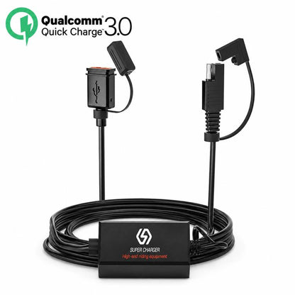 Motorcycle SAE Single USB Port Fast Charging Charger