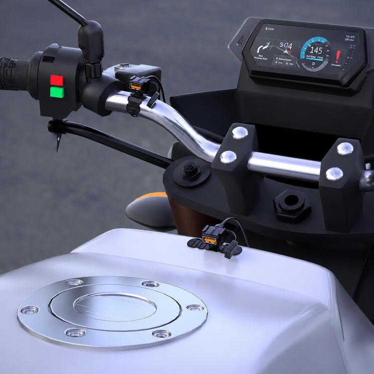 Motorcycle SAE Single USB Port Fast Charging Charger