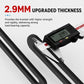 Black L-shaped corner brace with long slots; 2.9mm upgraded thickness