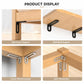 L-shaped corner braces shown supporting bed frame, wall shelf, and corner joints