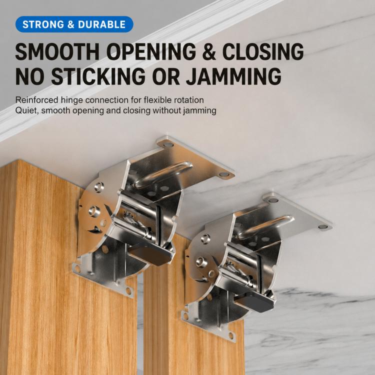 Multifunctional Foldable Hinge with Self-Locking Switch, 0-90 Degrees, 0-180 Degrees