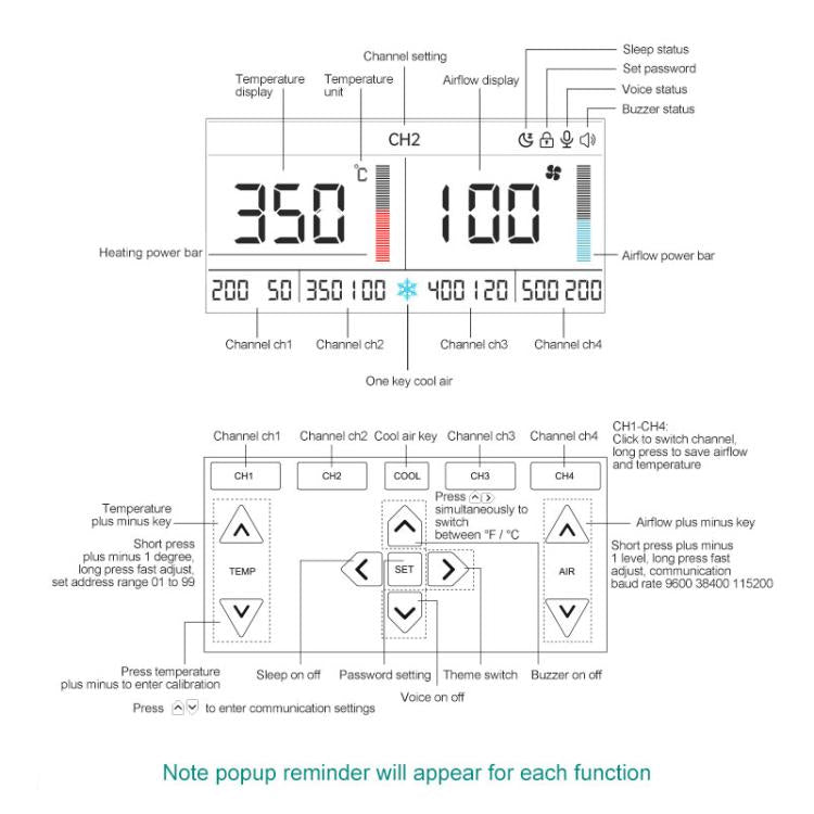QUICK 861 Pro Max 1300W Intelligent Hot Air Rework Station, EU Plug, US Plug, UK Plug, AU Plug