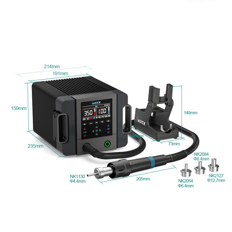QUICK 861 Pro Max 1300W Intelligent Hot Air Rework Station, EU Plug, US Plug, UK Plug, AU Plug