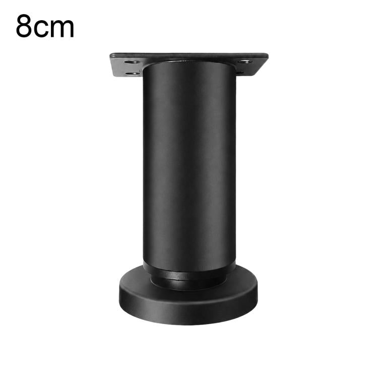 Height-Adjustable Furniture Support Legs with Round Base for Sofas and Coffee Tables, 8CM, 12CM, 18CM, 25CM