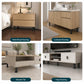 Height-Adjustable Furniture Support Legs with Round Base for Sofas and Coffee Tables, 8CM, 12CM, 18CM, 25CM
