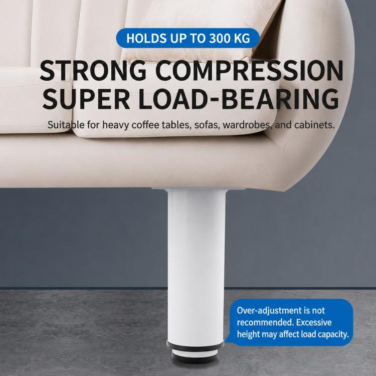 Height-Adjustable Furniture Support Legs for Sofas and Coffee Tables, 8CM, 12CM, 18CM, 25CM