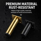 Gold and black furniture support legs with square plates, rust-resistant finish