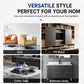 Stainless steel furniture legs installed under home furniture pieces