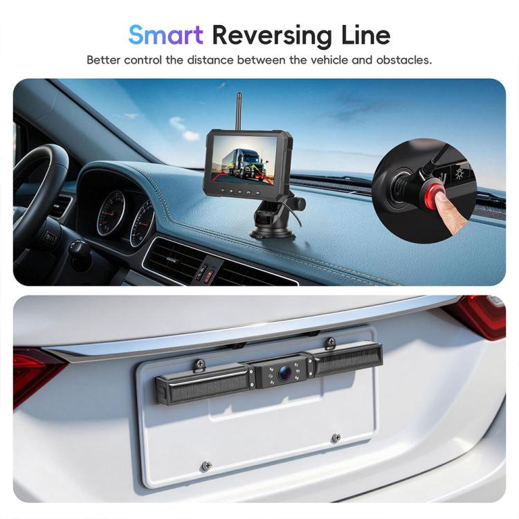 5 inch Trucks Solar Powered Wireless Digital HD Backup Camera System