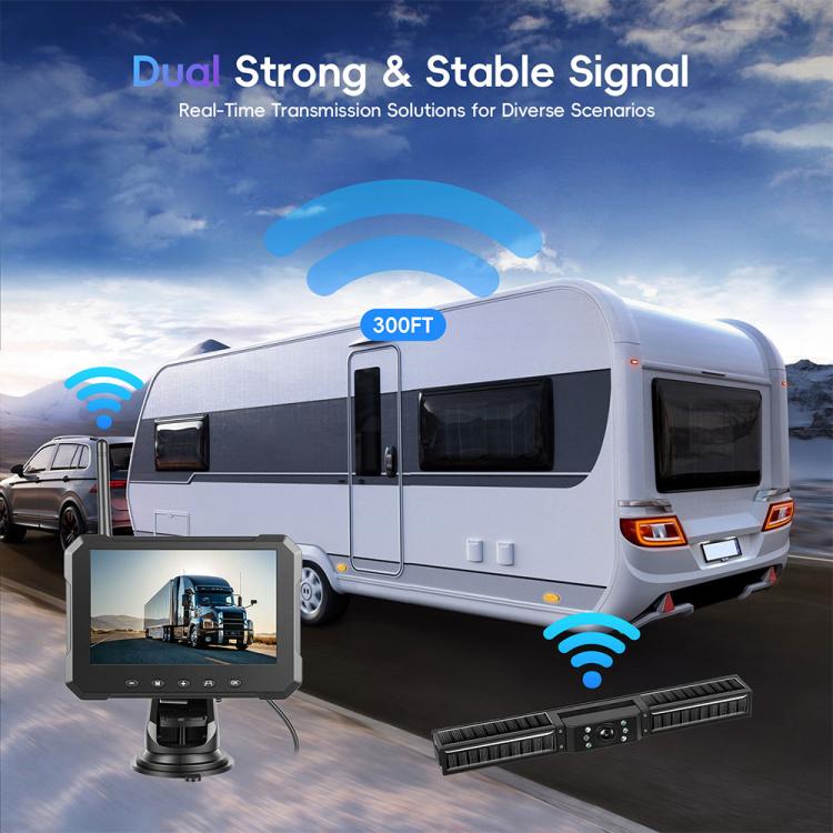 5 inch Trucks Solar Powered Wireless Digital HD Backup Camera System