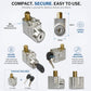 E-bike battery box anti-theft lock with keys; compact cylinder and secure locking body