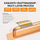 Cross-section of gold-toned aluminum surface-mount pull handle with inner channel