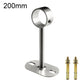 Stainless steel flange-mount bracket for 32mm drying rod, 200mm height, with screws